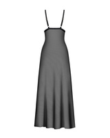 Long chemise with side slit & thong