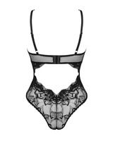 Balck, see-through teddy