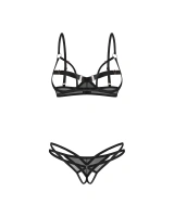 Open lingerie set with rose gold details