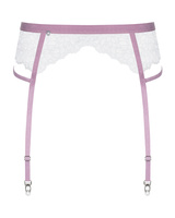 Delicate, white garter belt