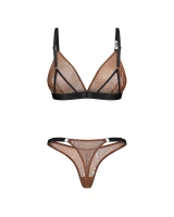 Leopard-print lingerie set