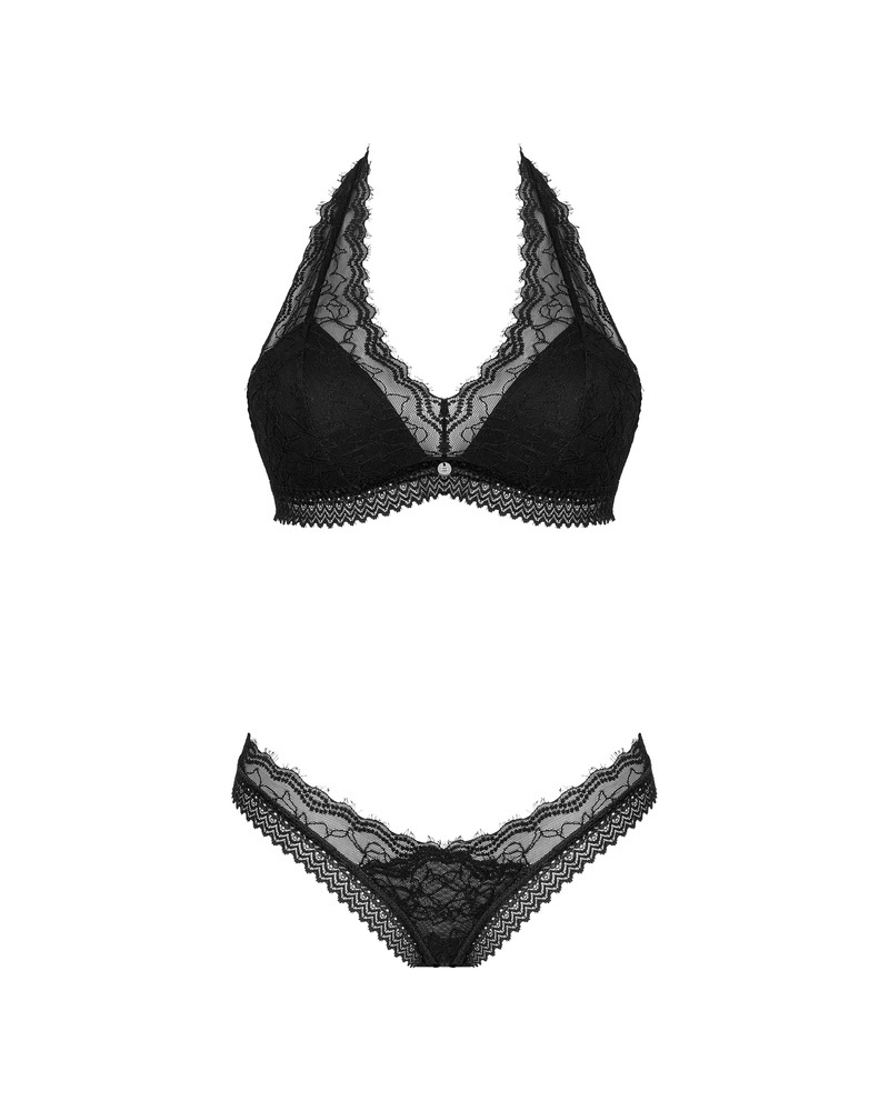 Set nero: reggiseno e perizoma