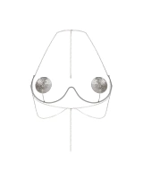 Jewelry bra with nipple covers