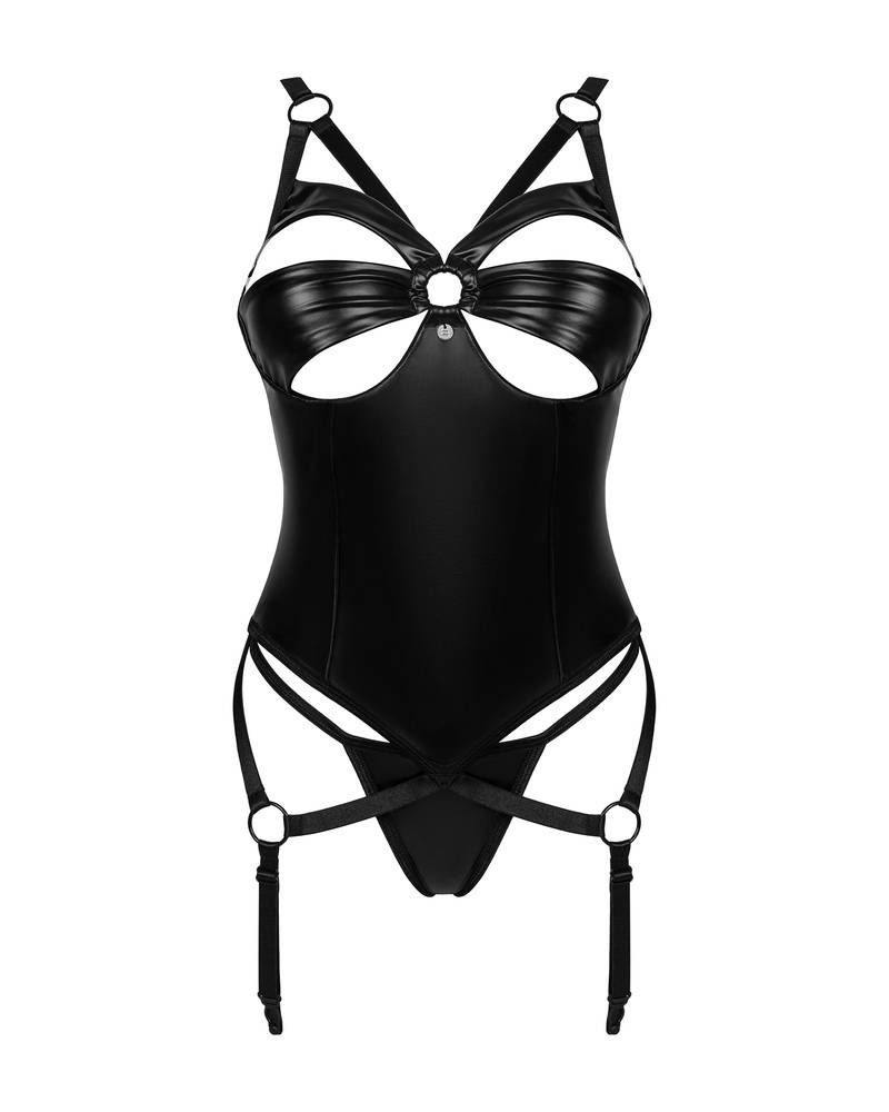 Corsetto nero e perizoma