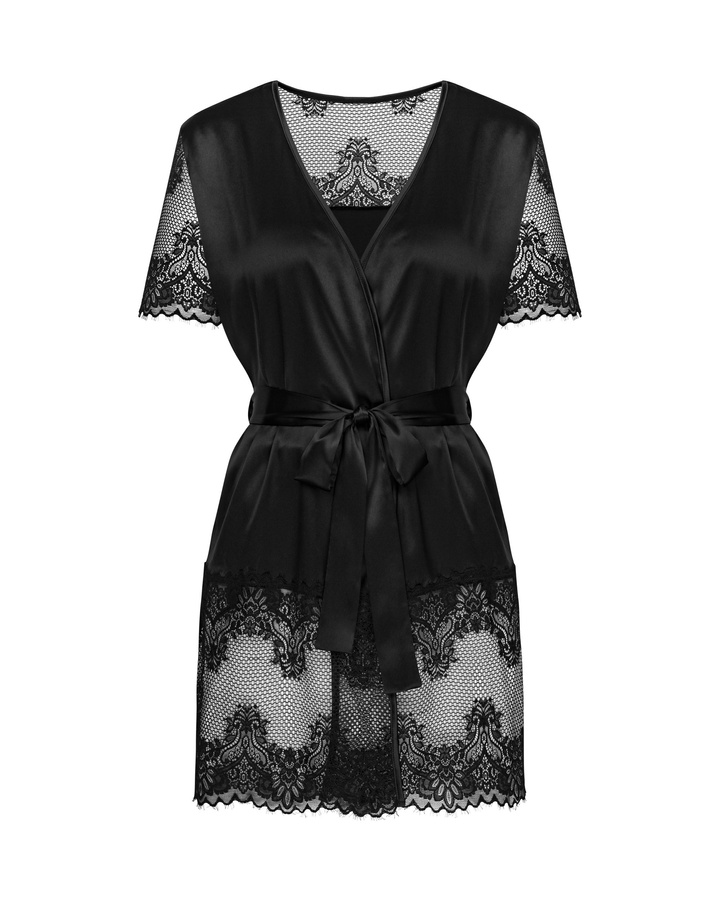 Sensual, black peignoir