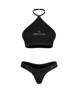 Top & thong with inscription “I AM LIMITED EDITION” 