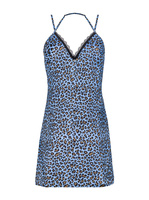 Camicia da notte blu e perizoma