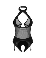 Teddy with garter straps & choker