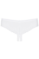 Daring, crotchless thong