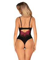 Body con ricamo a rose