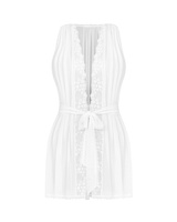 Peignoir bianco trasparente
