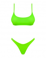 Daring, neon green bikini