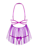 Babydoll con busto aperto e perizoma