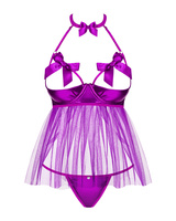 Babydoll open bust & thong