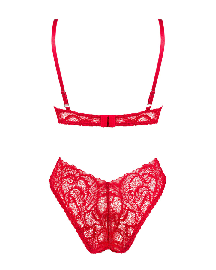 Set rosso: reggiseno e mutandine