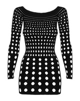 Vestito nero con maniche lunghe