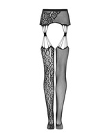 Black garter stockings