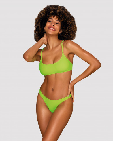 Daring, neon green bikini