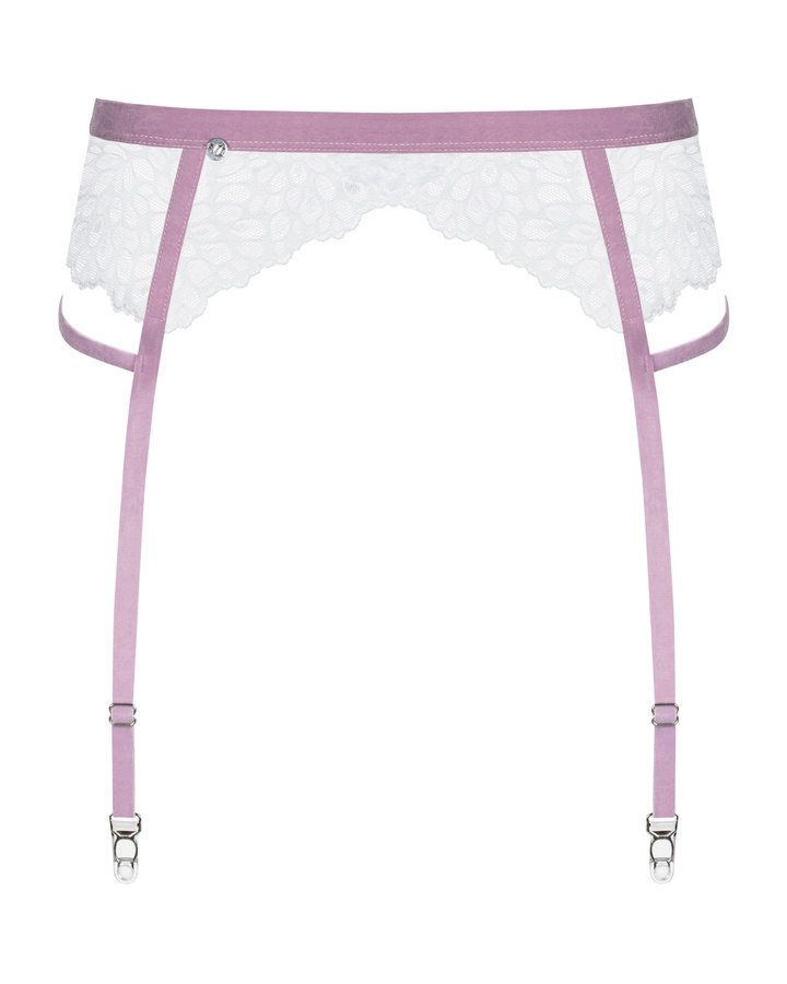 Delicate, white garter belt