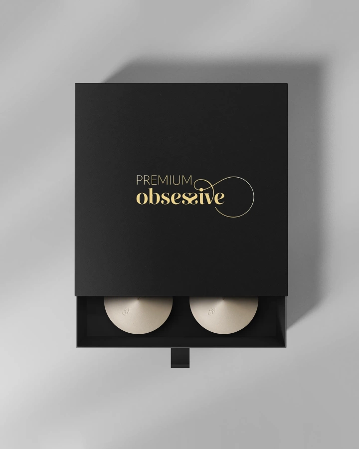 White natural leather nipple covers 