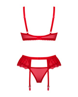 Set rosso con reggicalze