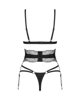 Black set with garter belt