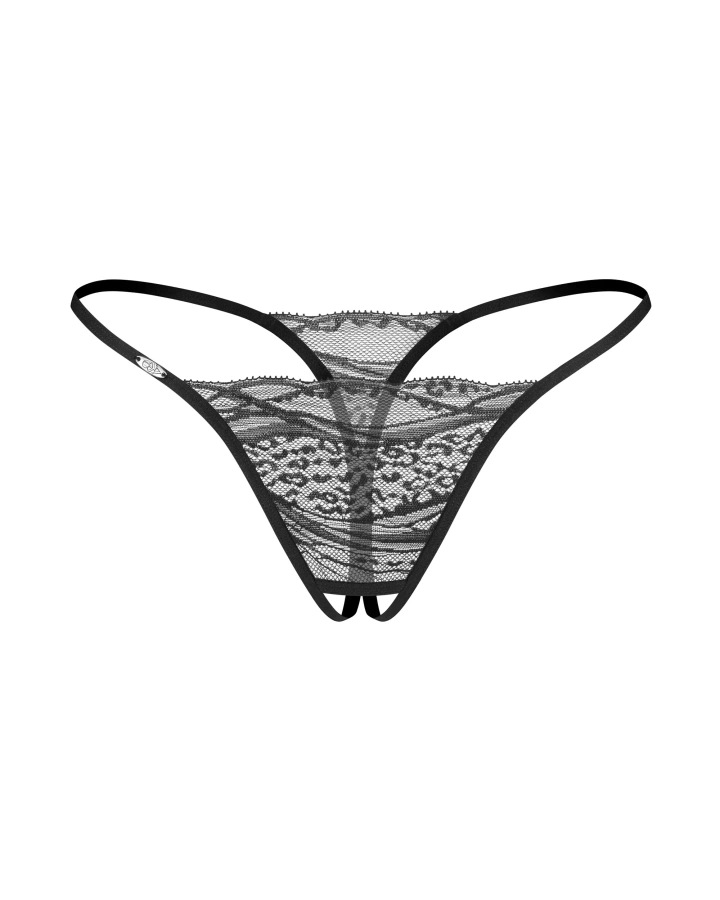 2-pack thong with open crotch