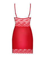 Camicia da notte rossa e thong