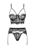 Set nero in merletto