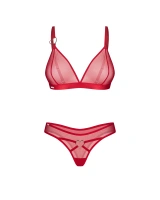 Red set with decorative heart