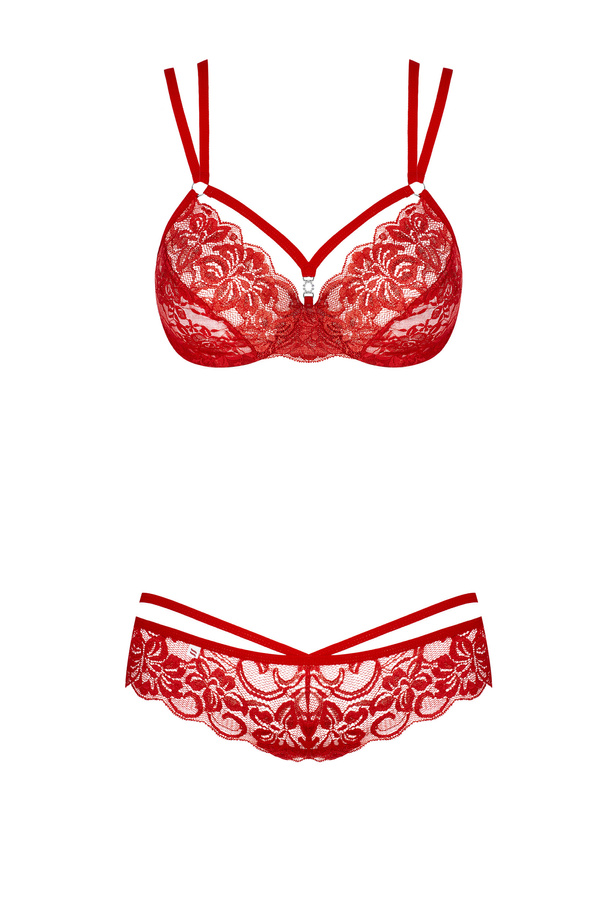 Set rosso: reggiseno e tanga