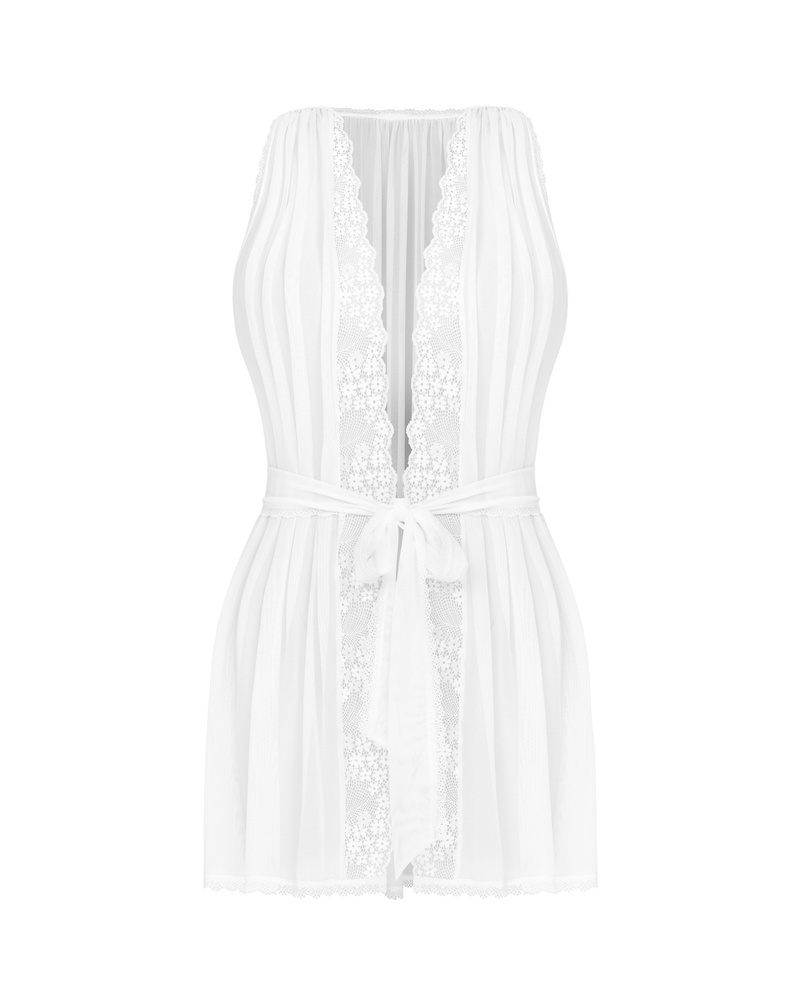Peignoir bianco trasparente