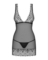 Chemise trasparente con perizoma