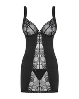 Black chemise & thong