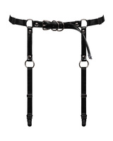Black garter belt harness