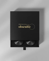 Black natural leather nipple covers 