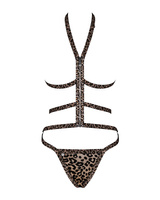 Un set audace in stampa leopardo