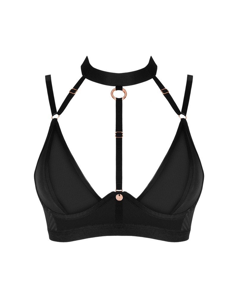 Black bra wit choker