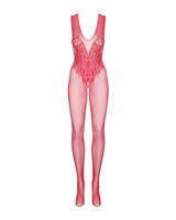 Bodystocking rosso a maglia