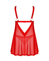 Babydoll rosso e perizoma