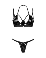 Black set: underwired bra & thong
