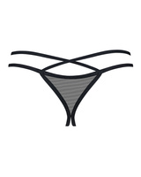 Crtochless thong with crossing straps