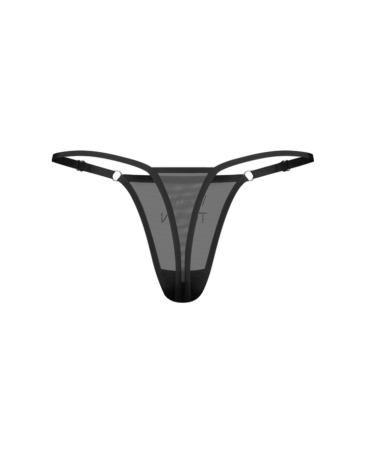 Thong with inscription “Want to Sin”