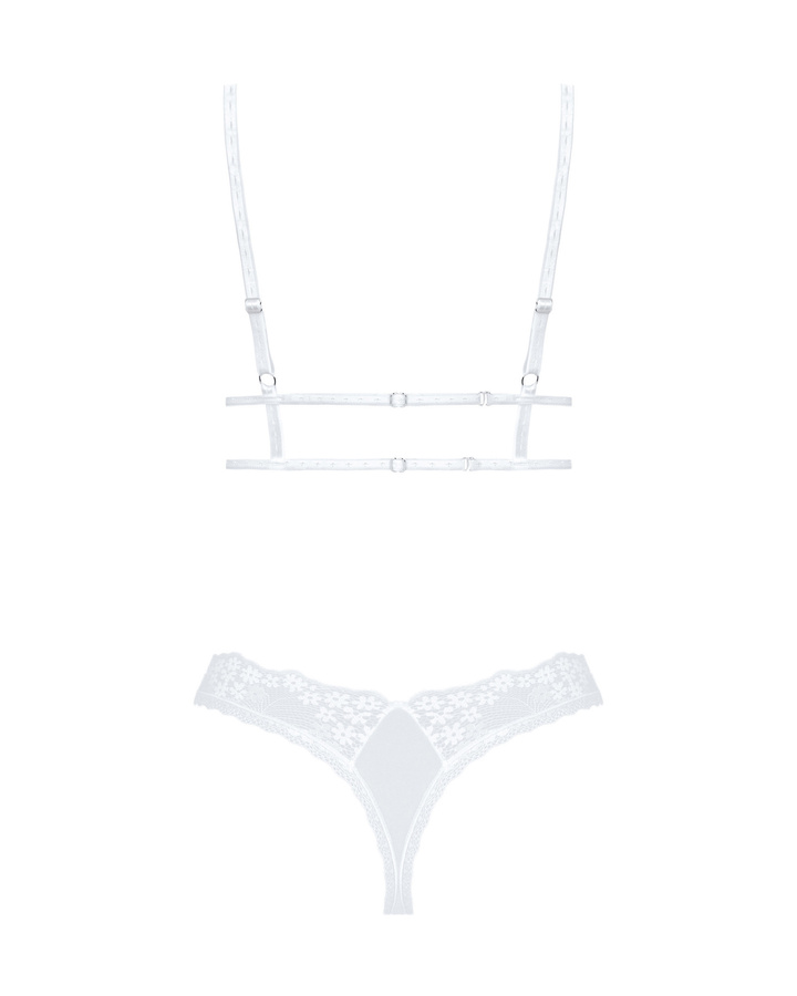 Set bianco: reggiseno e perizoma