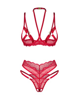 Crotchless, red set