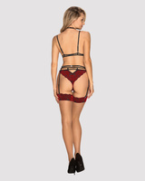 Set di merletto rosso