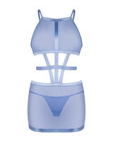 White, open-crotch teddy