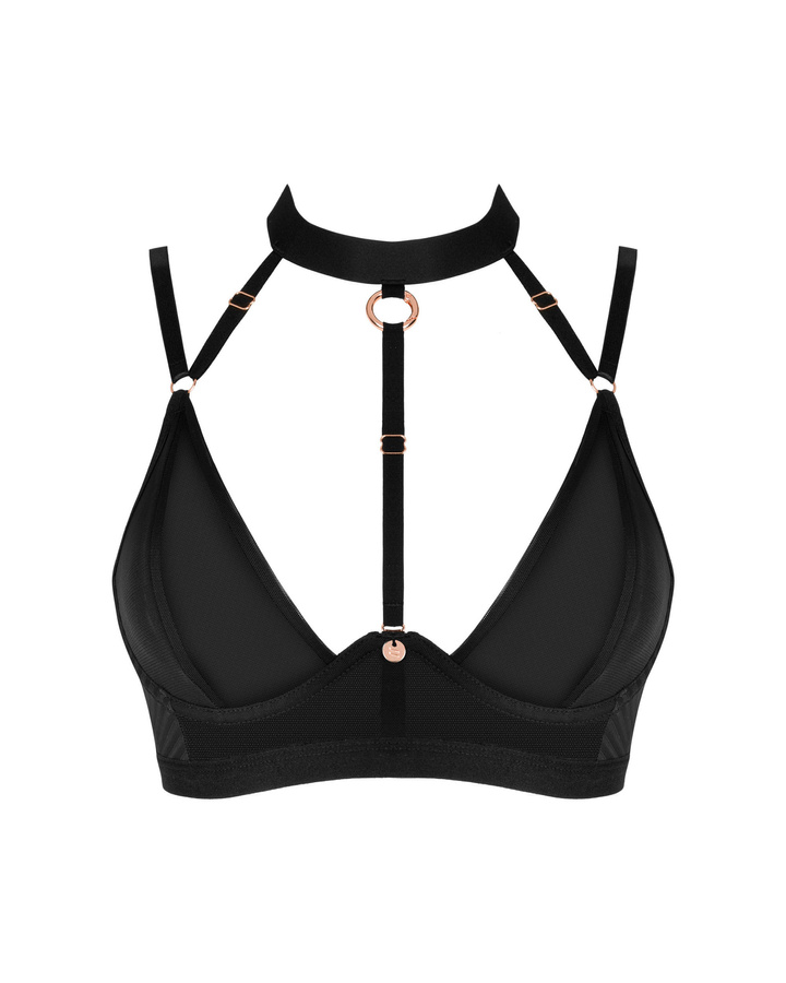 Black bra wit choker