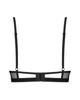 Reggiseno nero con coppe con ferretto