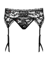 Lace garter belt & thong
